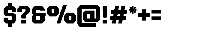 Forge Block Bold Font OTHER CHARS