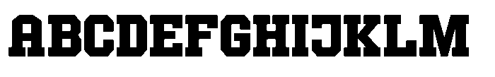 Forge Block Bold Font UPPERCASE