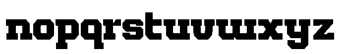 Forge Block Bold Font LOWERCASE