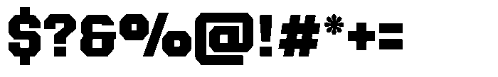 Forge Block Extrabold Font OTHER CHARS
