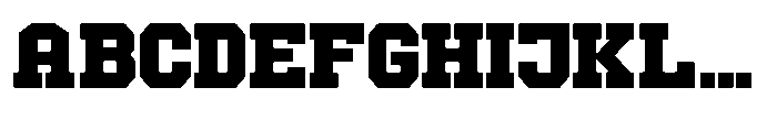 Forge Block Extrabold Font UPPERCASE