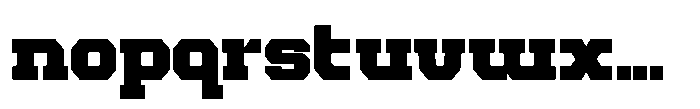 Forge Block Extrabold Font LOWERCASE