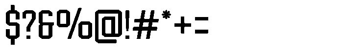 Forge Block Extralight Font OTHER CHARS