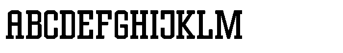Forge Block Extralight Font UPPERCASE