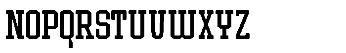 Forge Block Extralight Font UPPERCASE