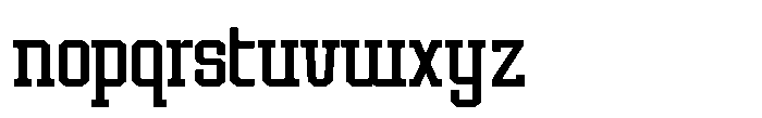 Forge Block Extralight Font LOWERCASE