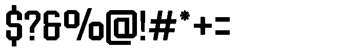 Forge Block Light Font OTHER CHARS