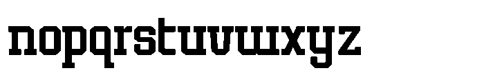 Forge Block Light Font LOWERCASE