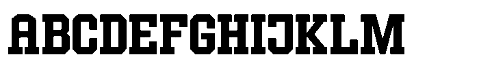 Forge Block Medium Font UPPERCASE