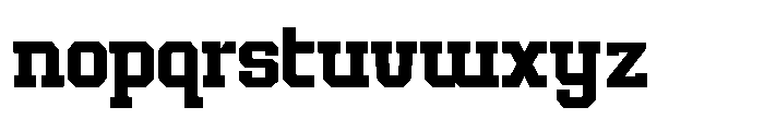 Forge Block Medium Font LOWERCASE