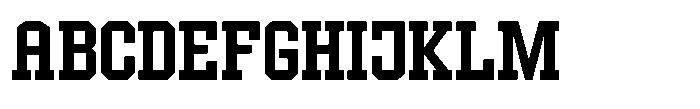 Forge Block Regular Font UPPERCASE