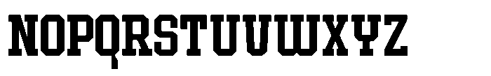 Forge Block Regular Font UPPERCASE