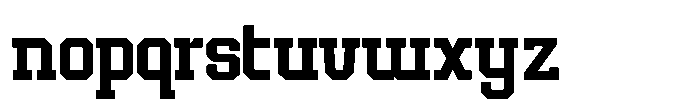 Forge Block Regular Font LOWERCASE