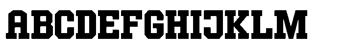 Forge Block Semibold Font UPPERCASE