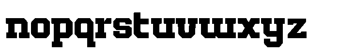 Forge Block Semibold Font LOWERCASE