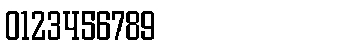 Forge Block Thin Font OTHER CHARS