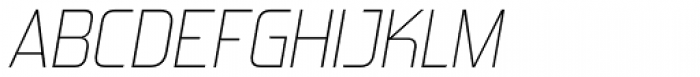 Forgotten Futurist ExtaLight Italic Font UPPERCASE