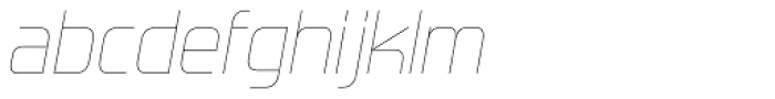 Forgotten Futurist UltraLight Italic Font LOWERCASE