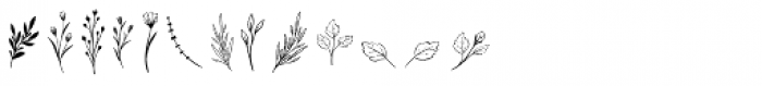 Forgotten Melody Extras Font LOWERCASE