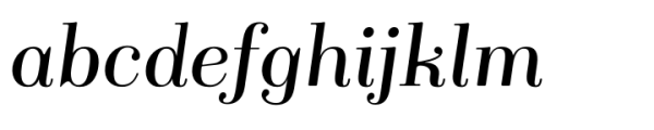 Foria Italic Font LOWERCASE