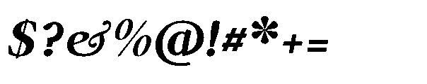 Forint Black Italic Font OTHER CHARS