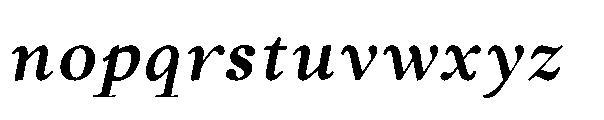 Forint Extra Bold Italic Font LOWERCASE