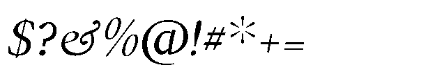 Forint Italic Font OTHER CHARS