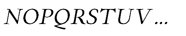 Forint Italic Font UPPERCASE