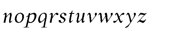 Forint Italic Font LOWERCASE