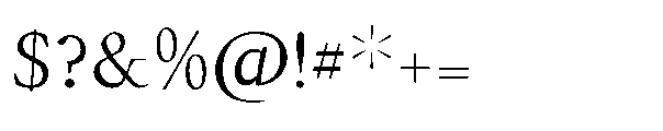 Forint Light Font OTHER CHARS