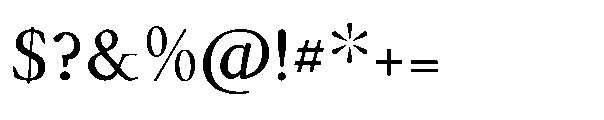 Forint Medium Font OTHER CHARS