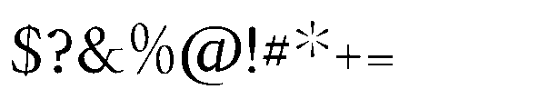 Forint Regular Font OTHER CHARS