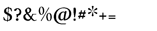 Forint Semibold Font OTHER CHARS