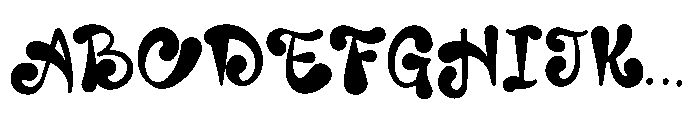 Forks Font UPPERCASE