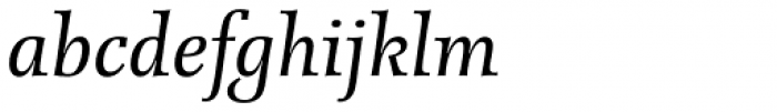 Forlane EF Roman Italic Font LOWERCASE