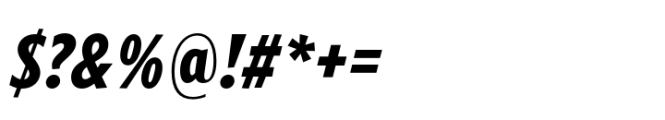 Forley Cm Extrabold Italic Font OTHER CHARS