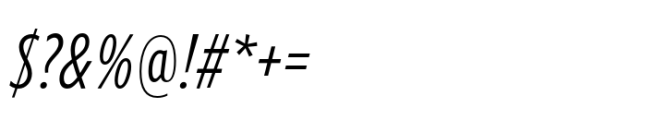 Forley Cm Light Italic Font OTHER CHARS
