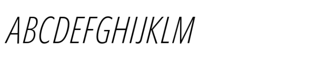 Forley Cm XLt Italic Font UPPERCASE