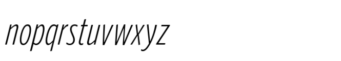 Forley Cm XLt Italic Font LOWERCASE