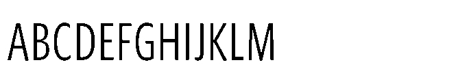 Forley Compressed Light Font UPPERCASE