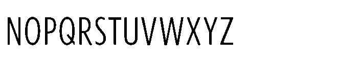 Forley Compressed Light Font UPPERCASE