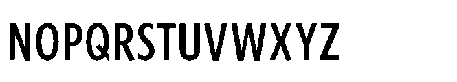 Forley Compressed Medium Font UPPERCASE