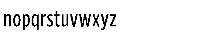 Forley Compressed Regular Font LOWERCASE