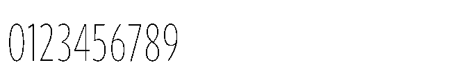 Forley Compressed Thin Font OTHER CHARS