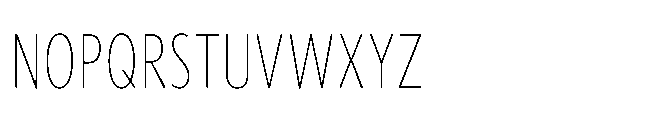 Forley Compressed Thin Font UPPERCASE