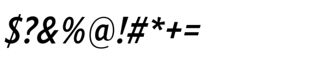 Forley Condensed Md Italic Font OTHER CHARS