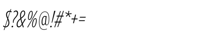 Forley Display Cm XLt Italic Font OTHER CHARS