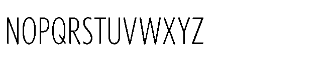 Forley Display Compressed ExtraLight Font UPPERCASE