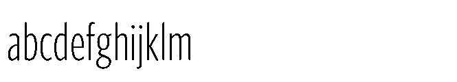 Forley Display Compressed ExtraLight FONT