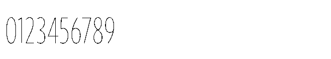 Forley Display Compressed Hairline Font OTHER CHARS